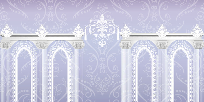 欧式 蓝紫色 渐变 背景 花纹 婚礼 欧式婚礼 欧式花纹 欧式罗马柱墙 欧式婚礼背景