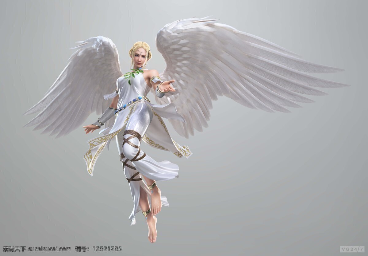 游戏美女 cg美女 美女 动漫美女 铁拳 铁拳6 tekken6 天使 翅膀 游戏壁纸 动漫人物 动漫动画