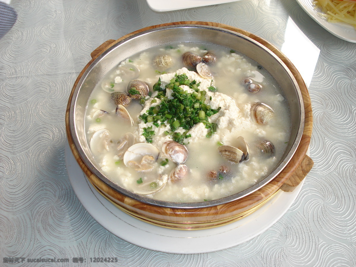 蛤蜊豆腐汤 蛤蜊 豆腐 美味汤 传统美食 餐饮美食