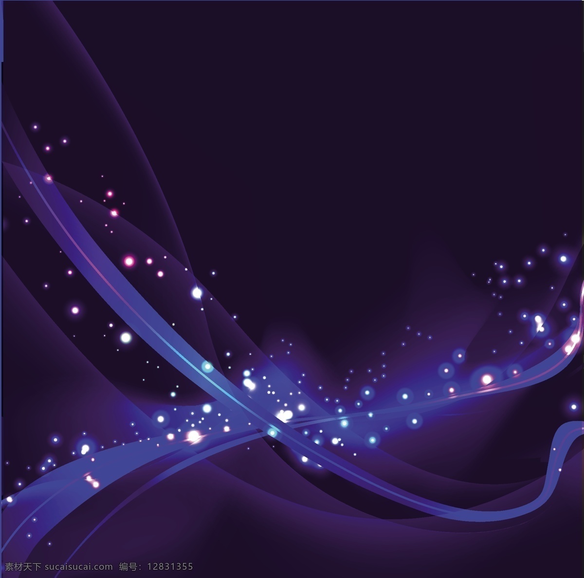深蓝色 梦幻 矢量 背景 web 插画 创意 灯 黑暗 幻想 空间 免费 病 媒 生物 时尚 独特的 原始的 高质量 图形 质量 新鲜的 设计蓝色的 深 发光的 辉光 摘要 波 星星 psd源文件