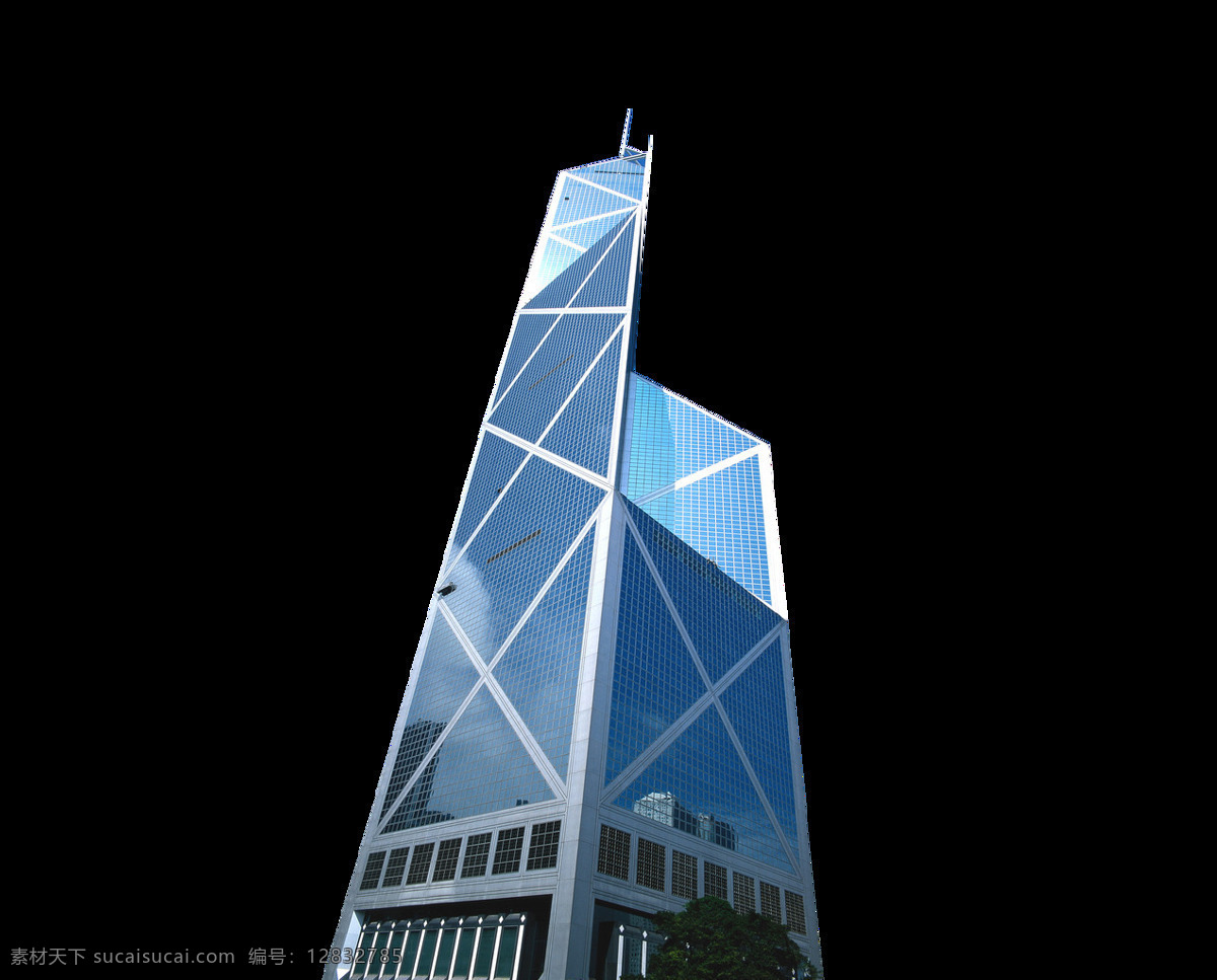 蓝色 玻璃幕墙 大厦 元素 png元素 玻璃 高楼 免抠元素 透明素材