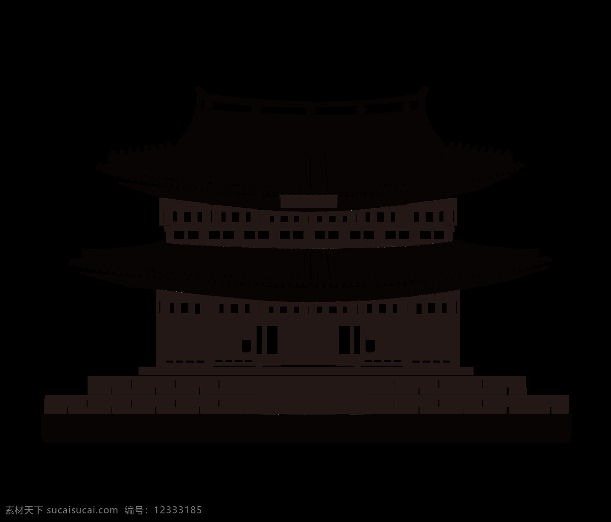灰色 古代建筑 宫殿 元素 中国风 古代 建筑 免 抠 透明