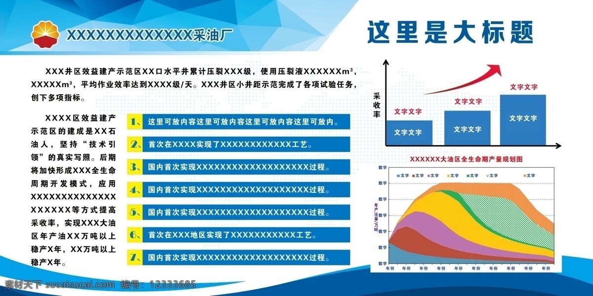 石油 展板 石油展板 石油生产展板 展板类 展板模板
