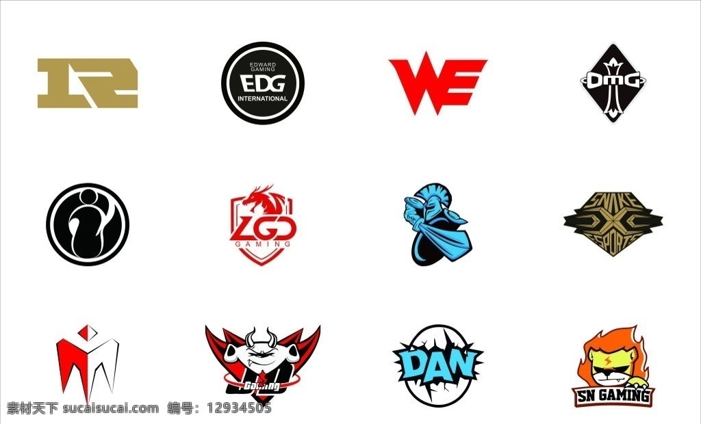 英雄 联盟 战队 logo 英雄联盟 lol lpl rng edg we omg ig im jdg sng dna ss nb 源文件 logo设计