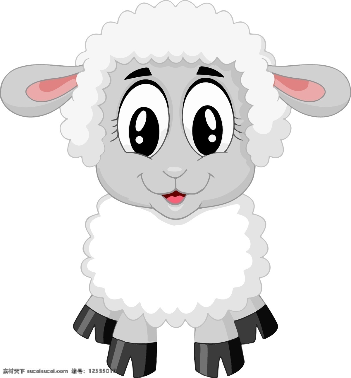 绵羊矢量素材 羊肉 羊 可爱 农场 动物 婴儿 卡通 生物世界 家禽家畜