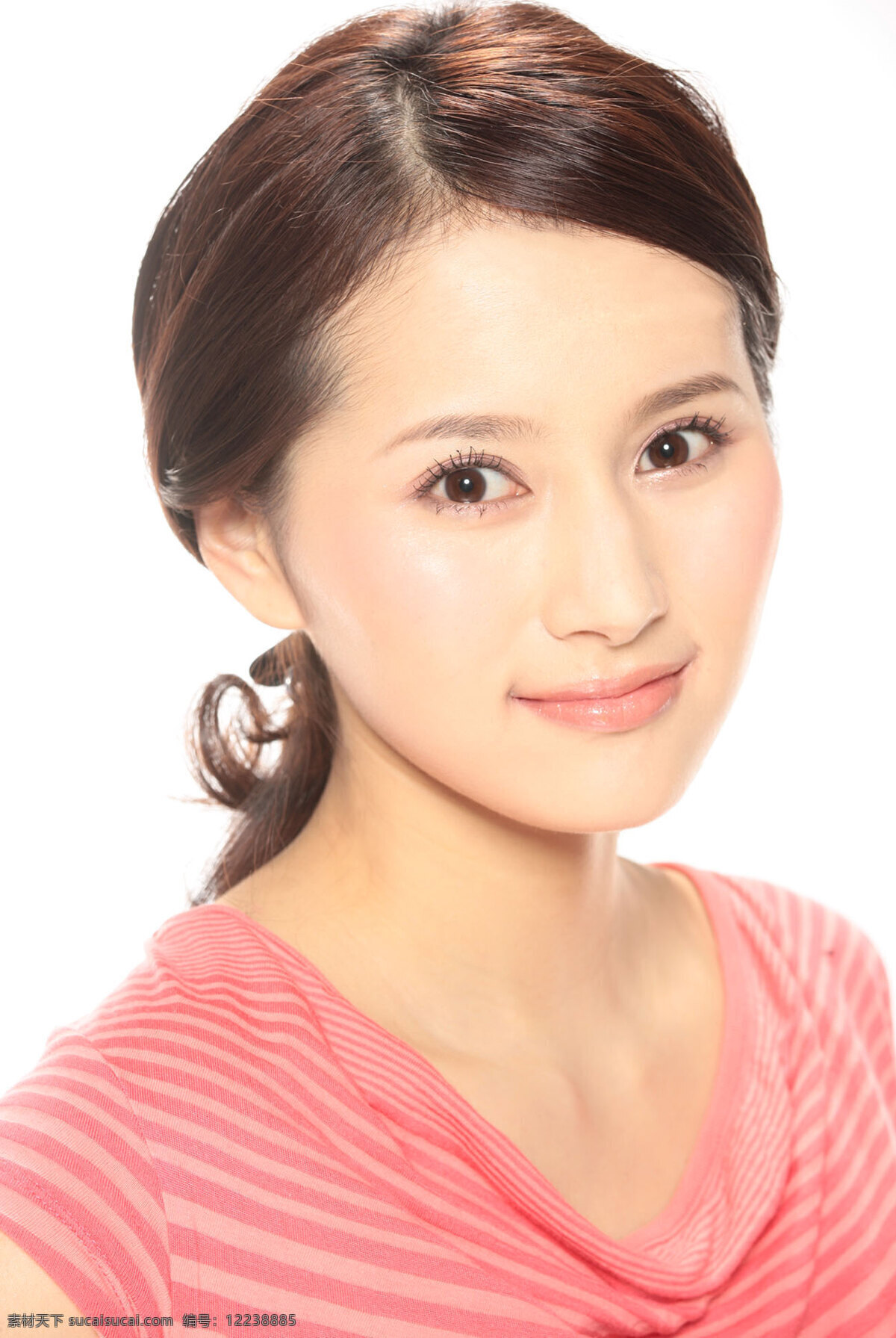 杨青 粉色上衣 笑容 写真 清纯广告模特 明星偶像 人物图库