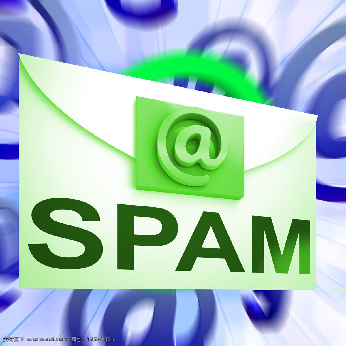 垃圾 邮件 信封 显示 安全 有害 电子邮件 收件箱