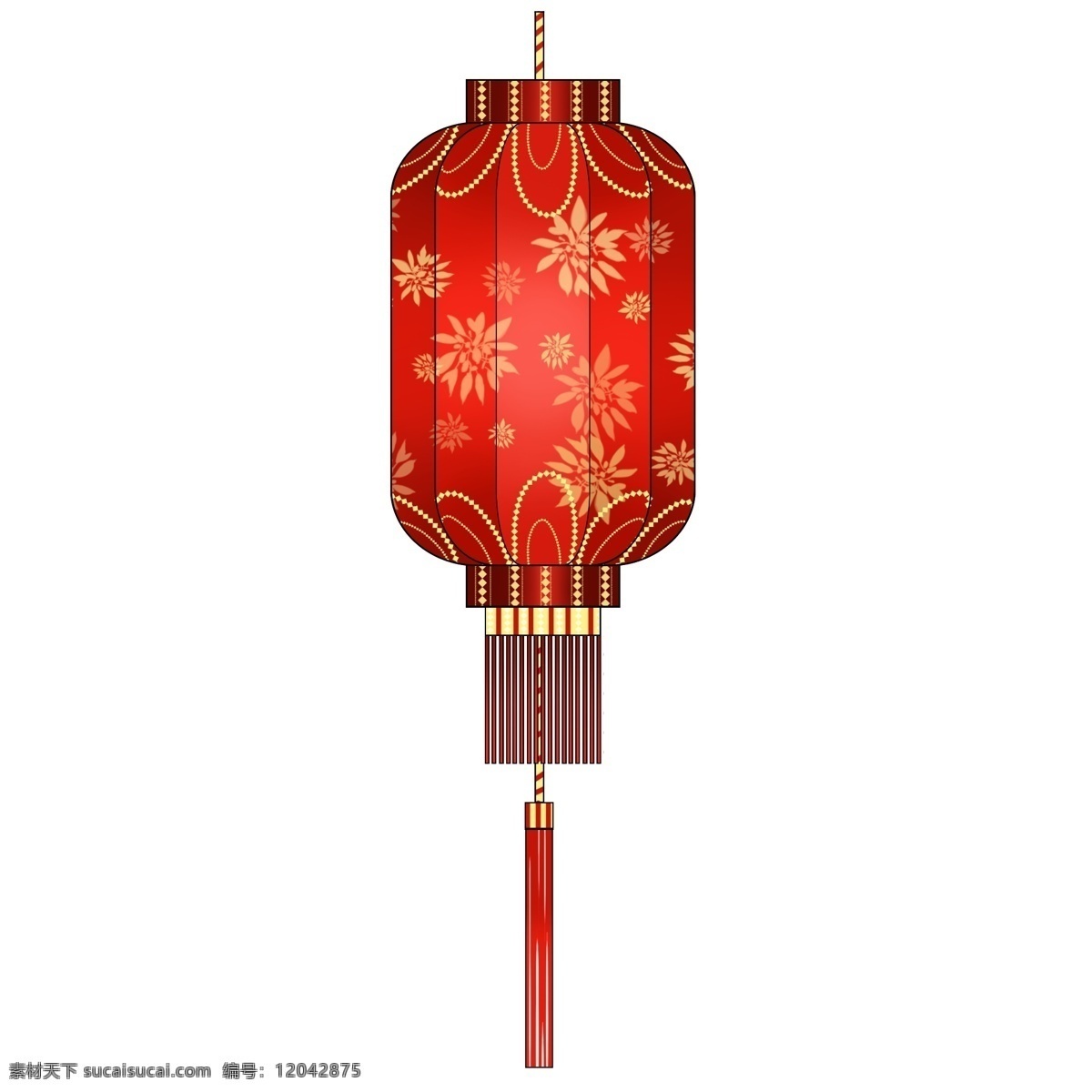 双层 吊 穗 印花 长 灯笼 金色的印花 漂亮的灯笼 手绘灯笼 灯笼装饰 红色的吊穗