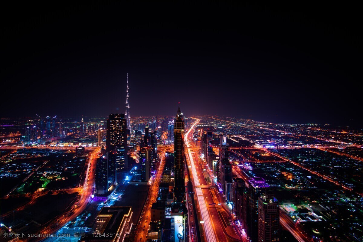 城市夜景 都市 夜景 高空俯视 色彩对比 繁华 现代 夜幕 霓虹灯 旅游摄影 国外旅游