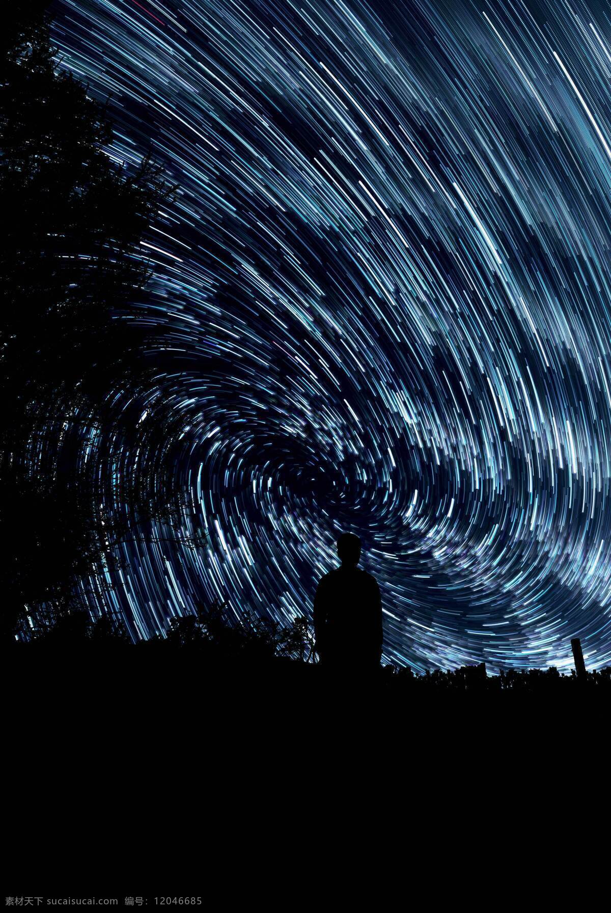 星空背景 星空 背景 梵高 梵高星空 背景图 旋转 自然景观 自然风景