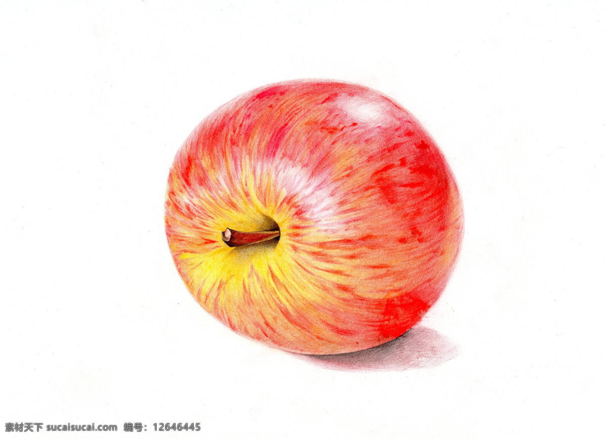 彩铅苹果绘画 苹果 国外 彩铅绘画 水彩 水果手绘 临摹 彩铅水果 手绘教程 水果插画 精美绘画 食物 彩色素描 文化艺术 绘画书法