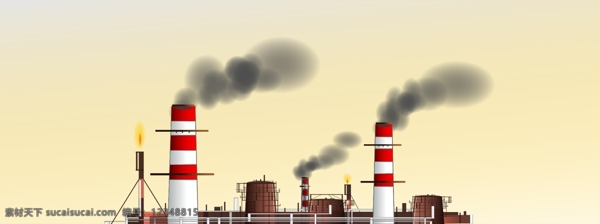 矢量 工业 污染 排放 背景 广告 背景广告 背景海报 工业背景 工业厂房 工业污染背景 工业污染排放 矢量图背景