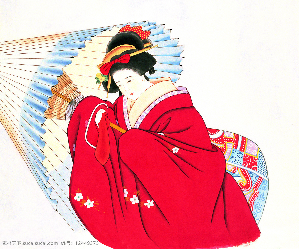 日本 女 和服 少女 日本本土文化 原创设计 原创装饰设计