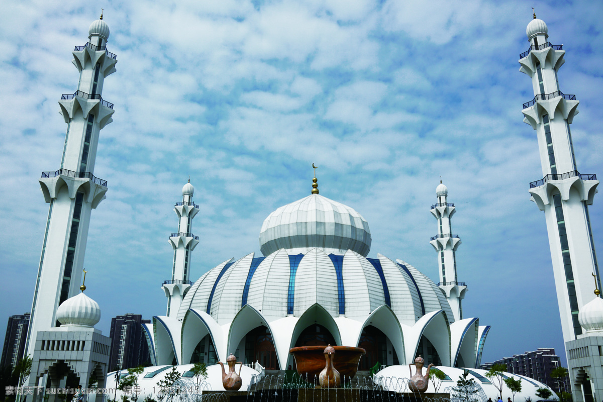 阅海清真寺 阅海 银川清真寺 清真寺 伊斯兰文化 伊斯兰建筑 回族 自然景观 建筑景观