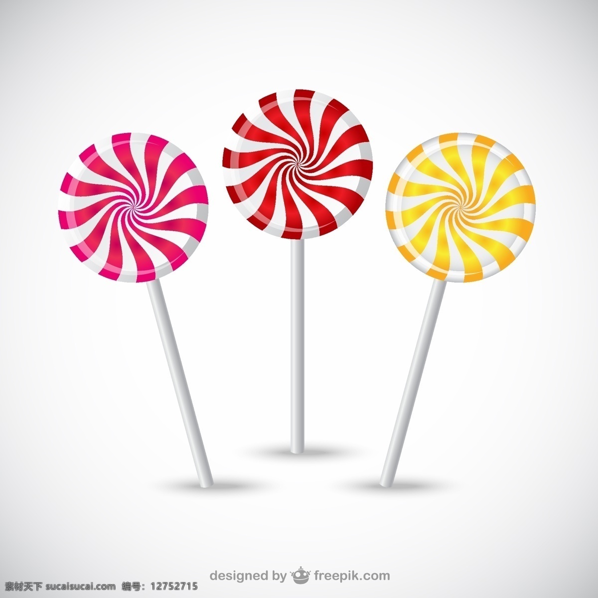 美味 棒棒糖 矢量 螺旋纹 糖果 卡通 甜品 硬糖 水果糖 矢量图