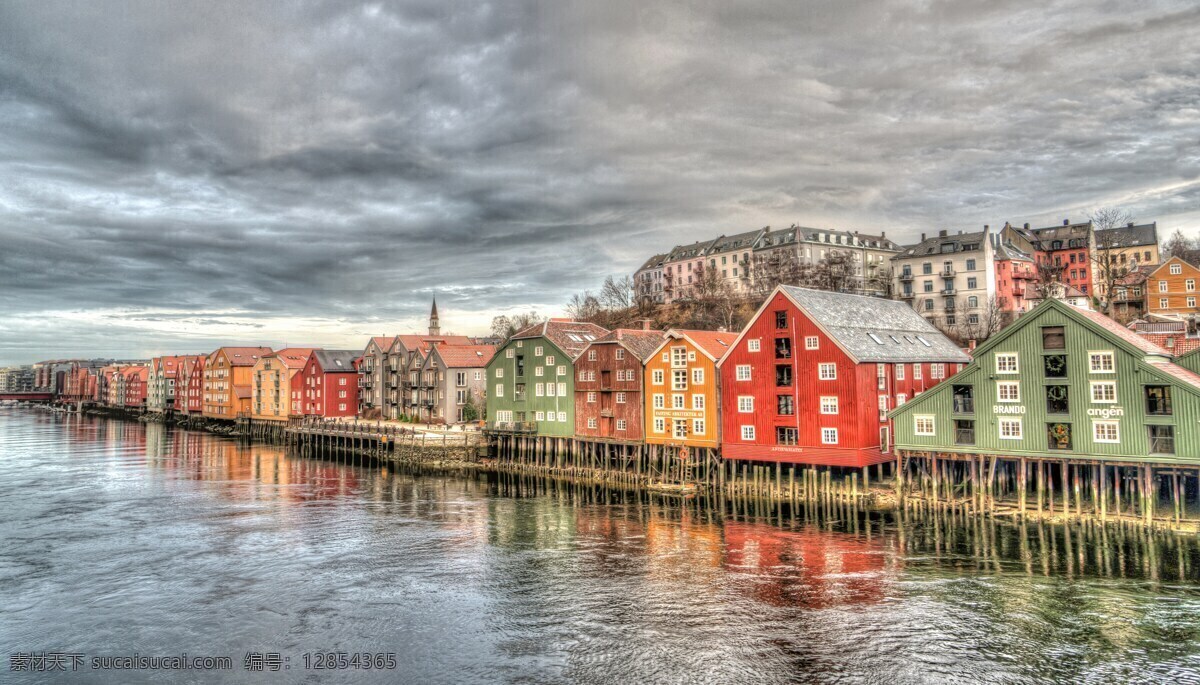 挪威斯堪 纳维亚半岛 建筑景观 斯堪 特隆赫姆 挪威 结构 桥 多彩河 欧洲 建筑 城市 水上城市 景观 旅行 风格 风光 摄影城市 旅游摄影 国外旅游