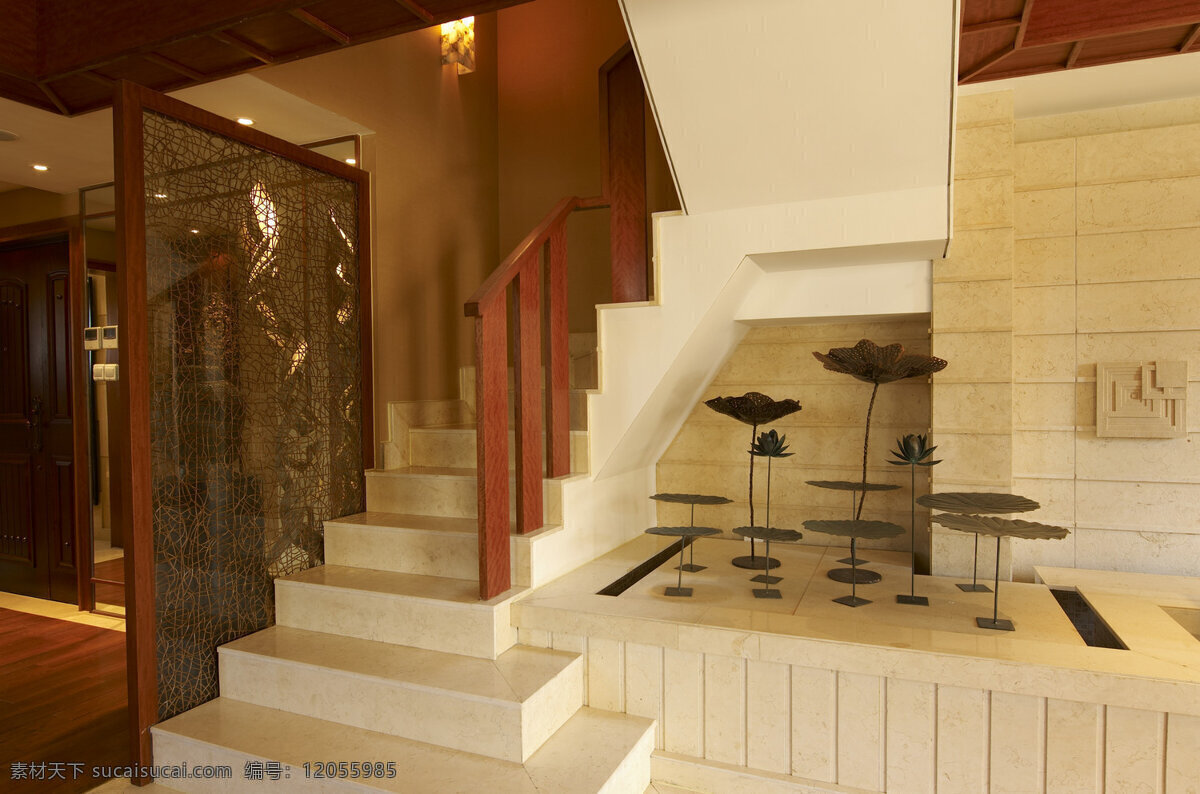 中式 室内 楼梯 设计图 家居生活 室内设计 装修 家具 装修设计 环境设计 效果图 生活百科 时尚 高清 家居大图 背景墙 白色