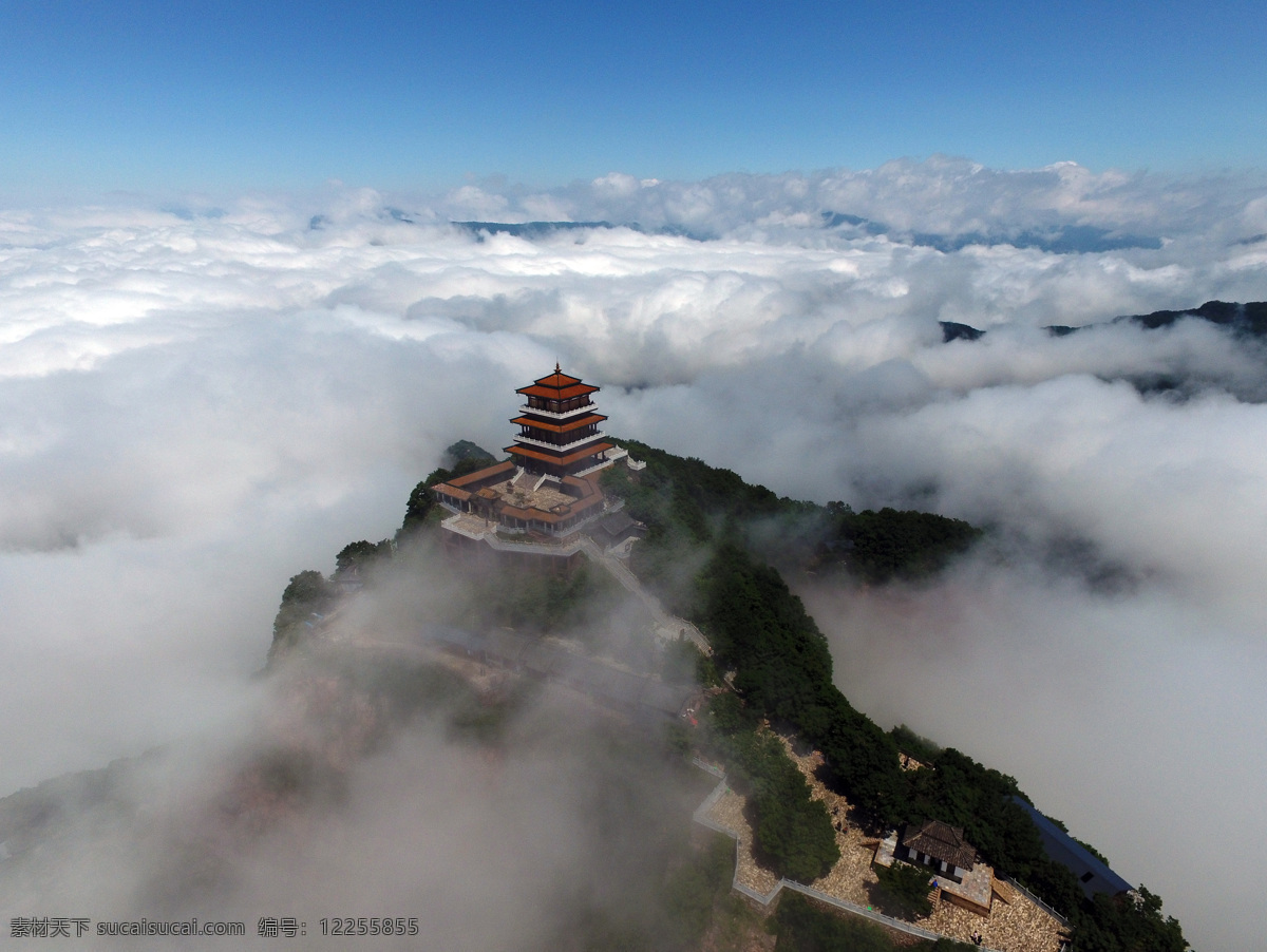 王屋山 天坛 极顶 天坛极顶 仙境 浮云 山 云 自然景观 山水风景