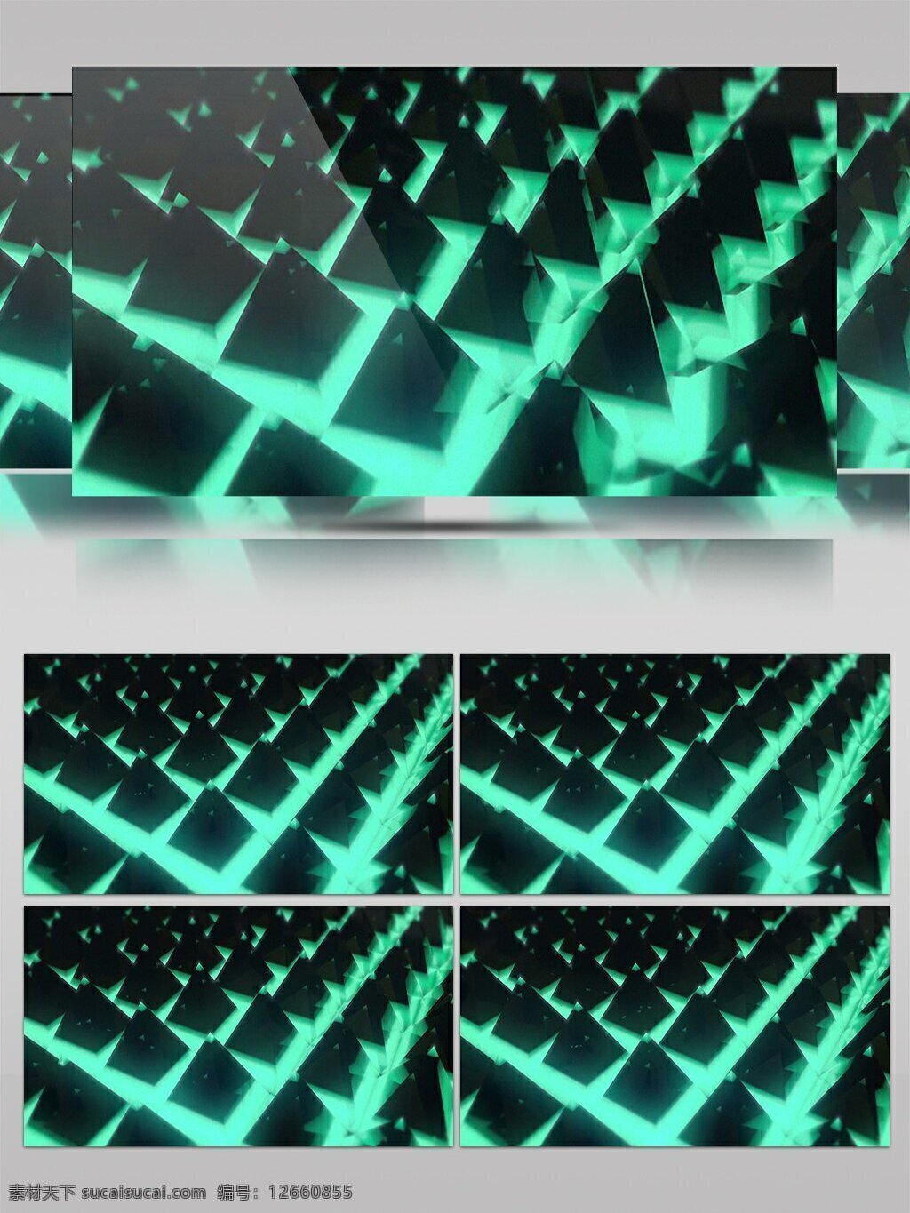 简约 亮 绿色 规则 物体 动感 视频 动态视频素材 发光 高清视频素材 光线 视频素材 小山