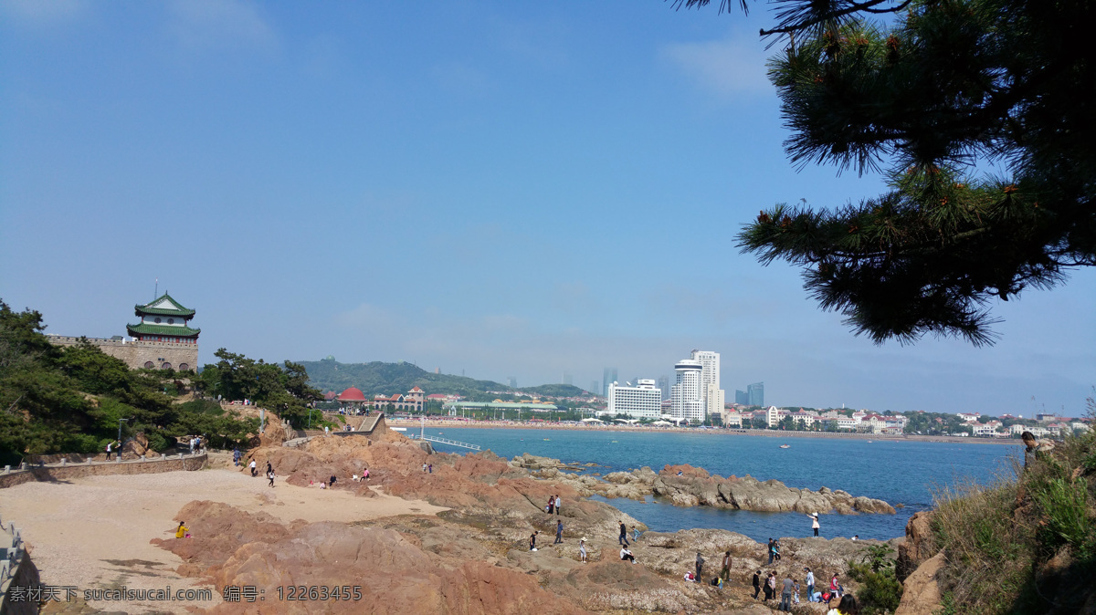 青岛风光 青岛 风光 海滩 蓝天 碧水 风光摄影 自然景观 自然风景