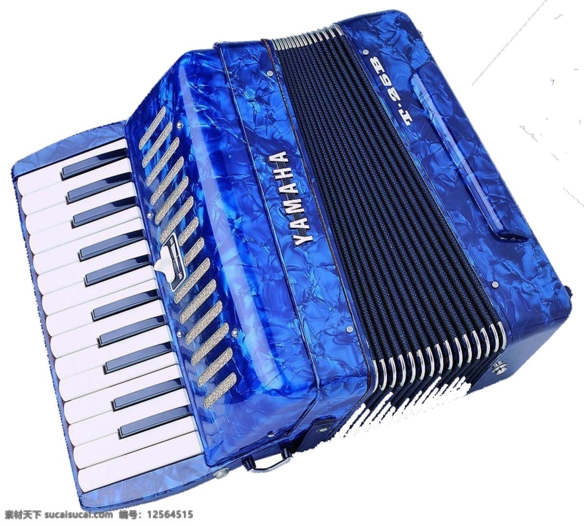 手风琴 免抠 蓝色 白色