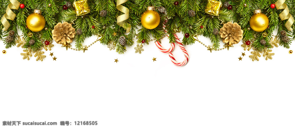 树枝 圣诞球 边框 圣诞节饰品 圣诞节背景 圣诞节素材 节日庆典 圣诞球丝带 生活百科