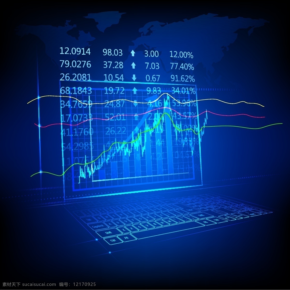 股票走势背景素材图片下载-素材编号12170925-素材天下图库