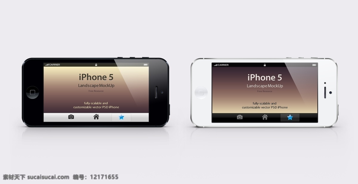 iphone5 侧 放 模版 苹果 手机 ui 设备 手机界面 移动界面设计 白色