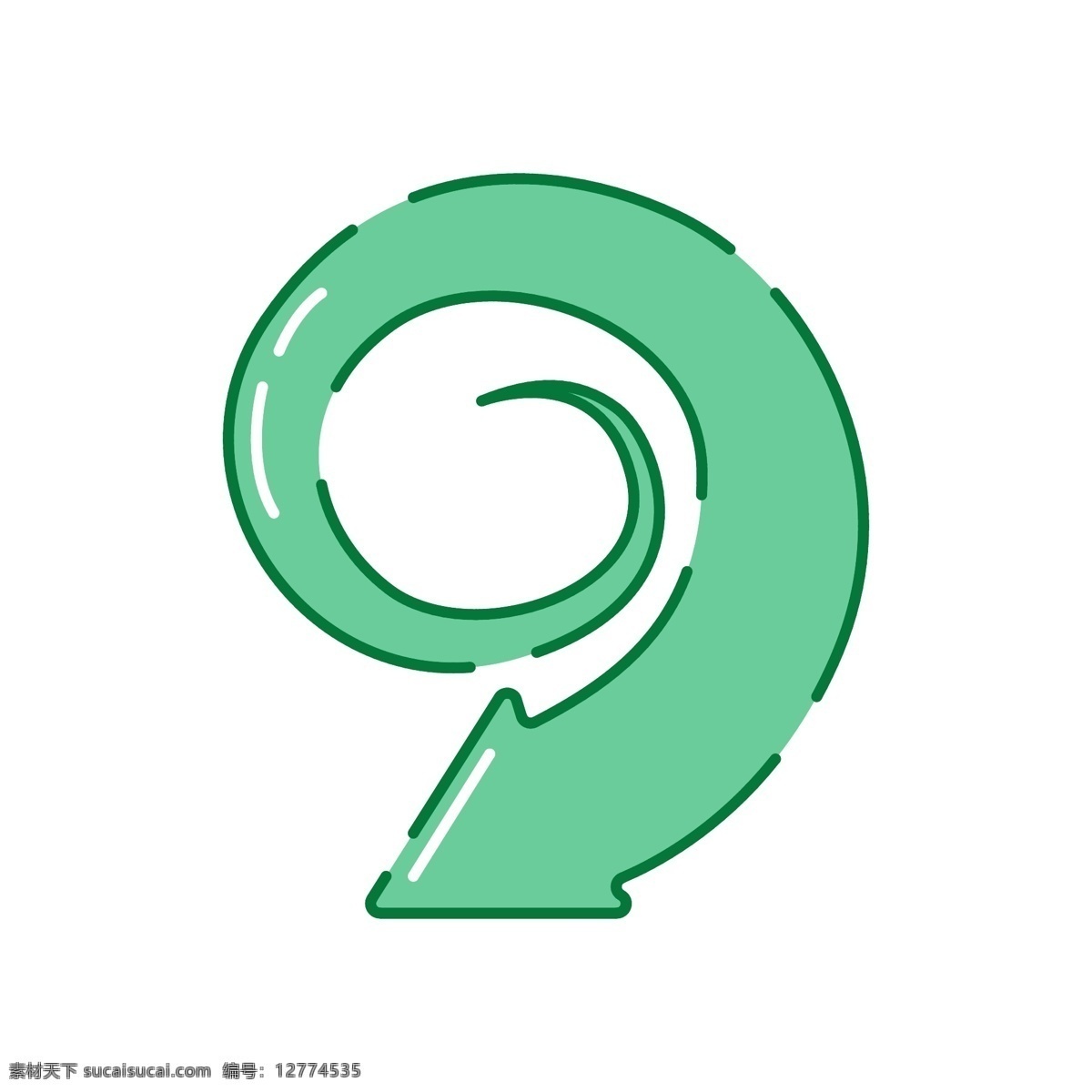 创意 绿色 螺旋 箭头 矢量 绿色螺旋箭头 符号 颜色 指针 手 简约 彩色箭头 箭头矢量 长箭 指引 指示 方向 花边