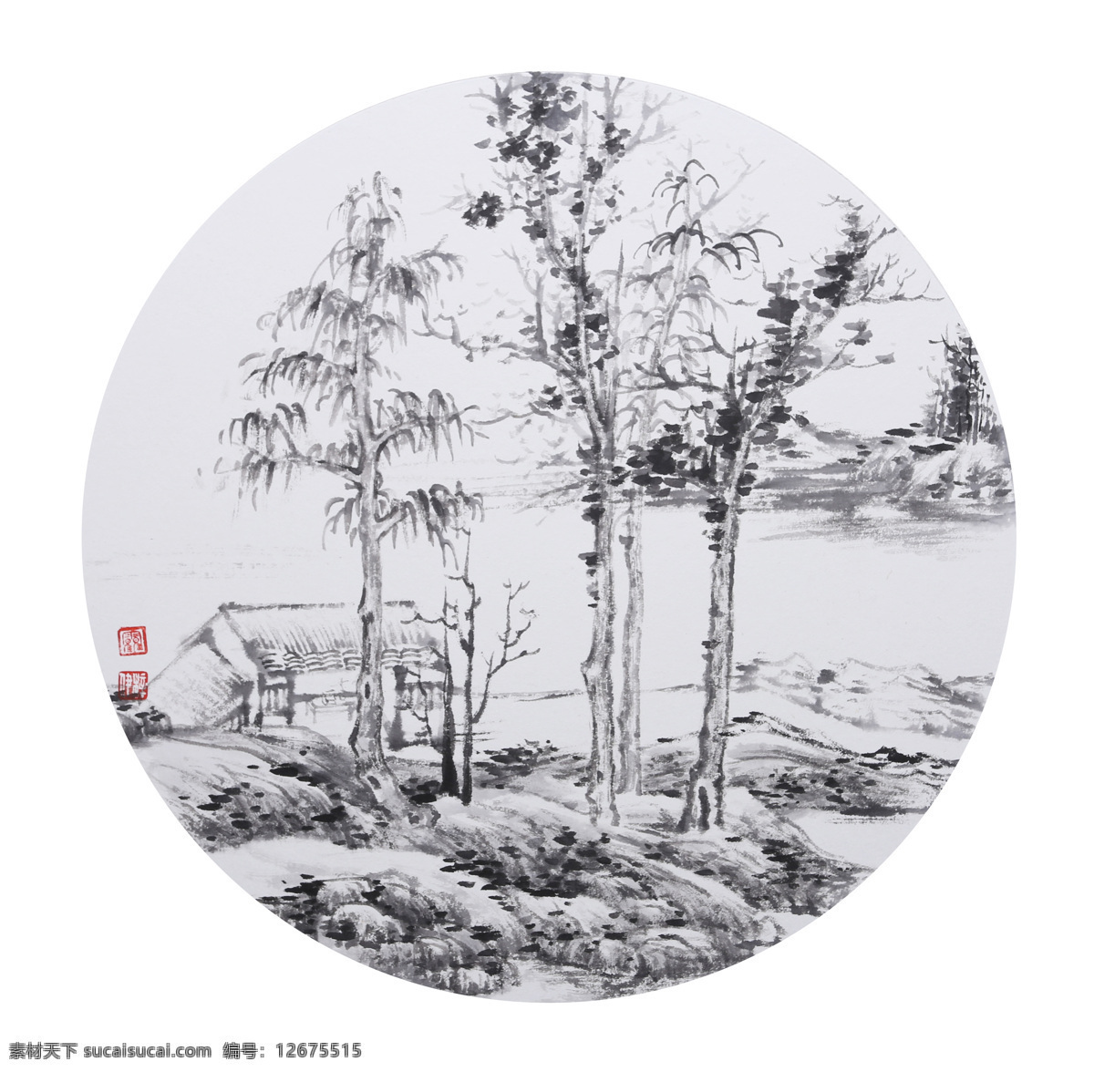 山水小品 山水画 水墨山水画 山水国画 风景画 工笔山水画 山水风景 古画 国画 文化艺术 绘画书法