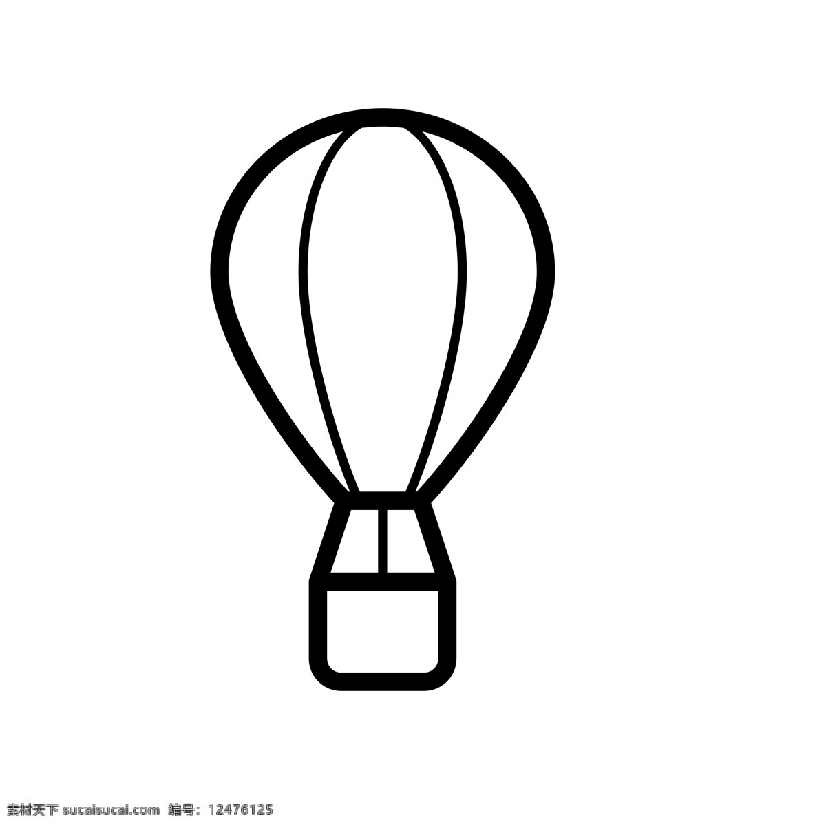 扁平化热气球 氢气球 热气球 扁平化ui ui图标 手机图标 界面ui 网页ui h5图标