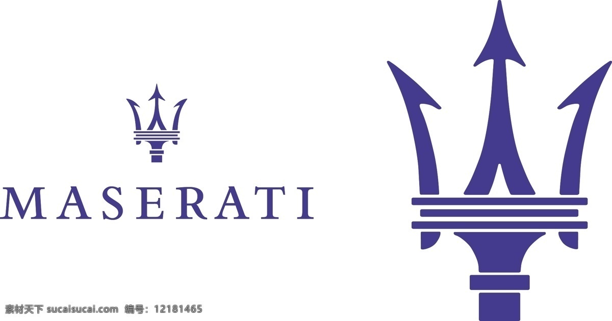 maserati 玛莎拉蒂 名车 logo 标志 标志图标 企业