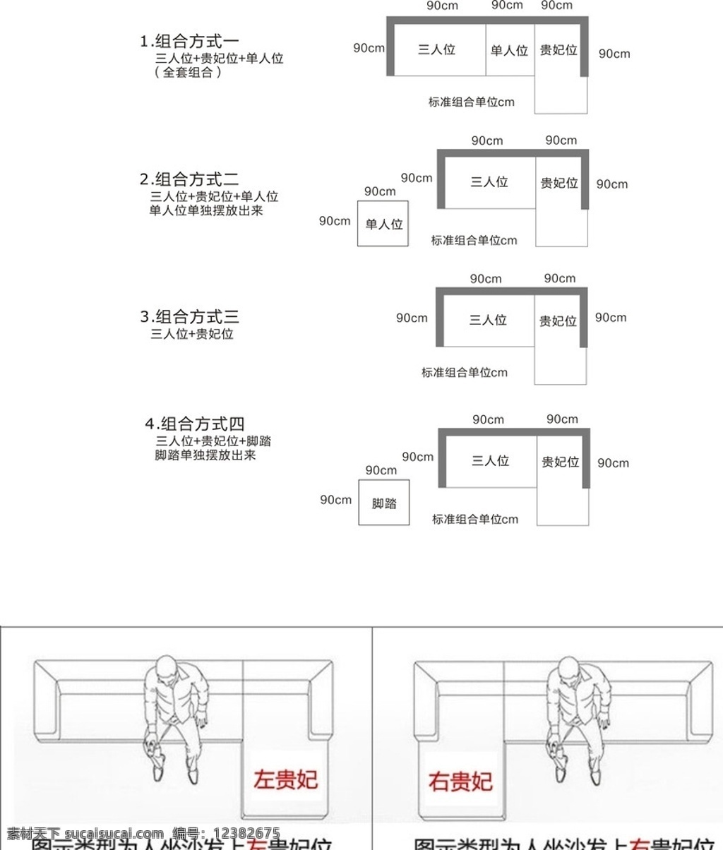 沙发 组合 方式 图 说明 模板 淘宝界面设计 淘宝装修模板