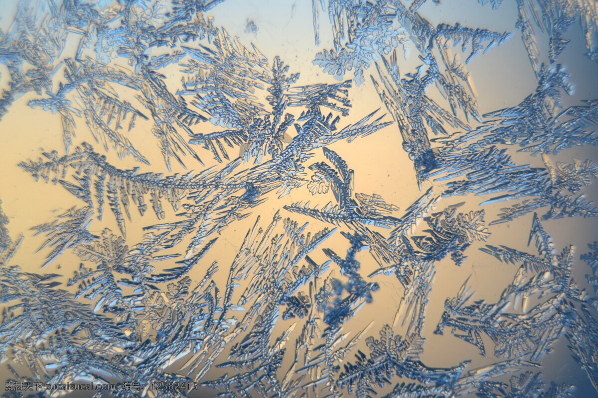 高清 冰晶 雪花 雪冰晶 雪晶 晶体