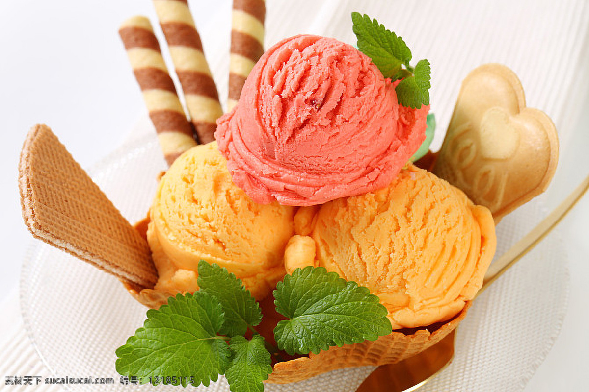 冰淇淋 甜 食品 夏天 咖啡 创意 水果 插图 菜单 美食 冰 奶油 旅游摄影 国内旅游