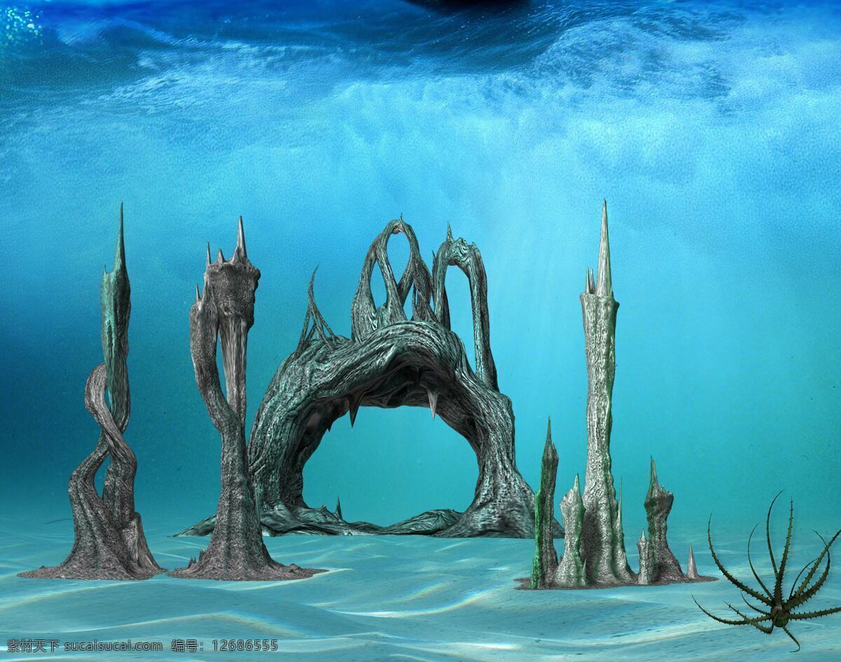艾美 集 水下 场景 艾美集 水下场景 海底世界 水底 水中 花瓣 海底 海水摄影 自然景观 自然风 自然风光