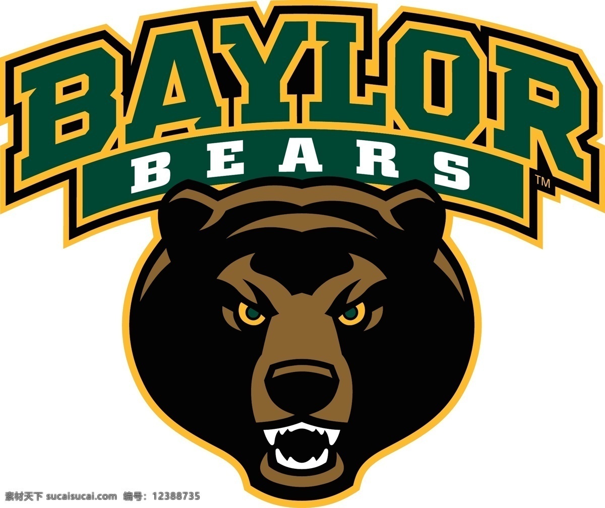 贝勒大学标志 熊免费下载 标志 贝勒 大学 橄榄球队 标 橄榄球队标 ncaa 矢量图 其他矢量图