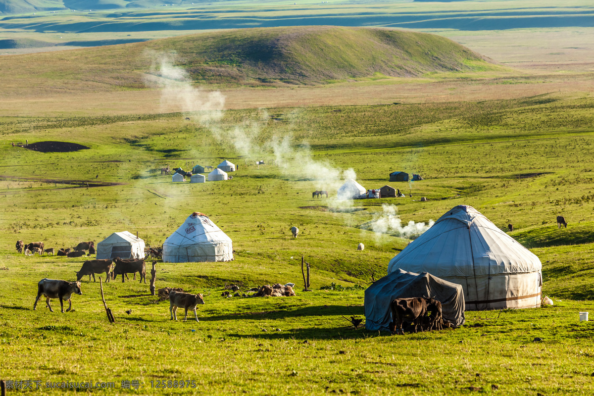蒙古包图片 草原 牧场 蒙古包 大草原 天空草地 草原蒙古包 蒙古包露营