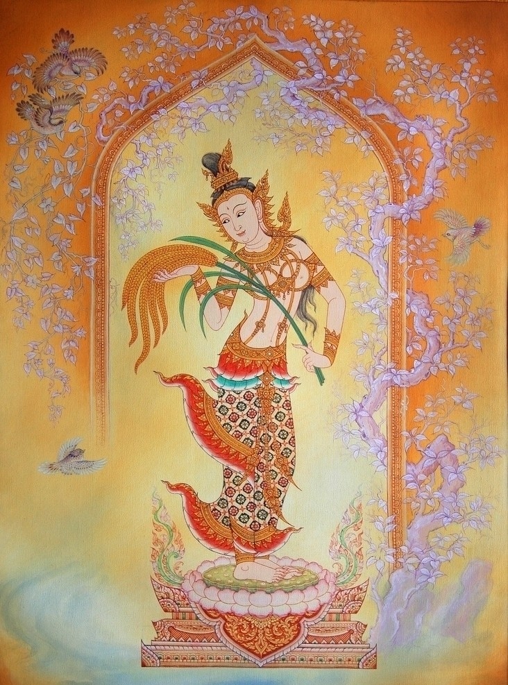 普拉美泼索普 高清 泰国 宗教画 艺术画 油画 绘画 艺术 高清绘画 绘画书法 文化艺术