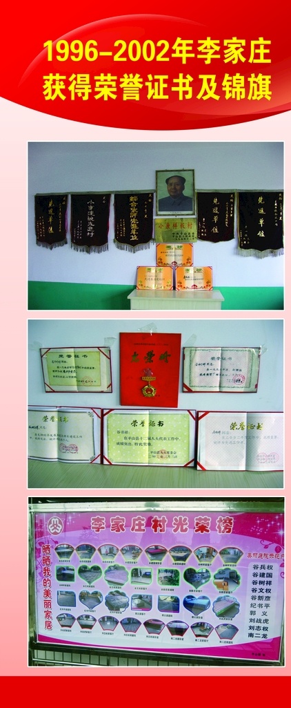 荣誉证书 光荣榜 展板 荣誉 证书 展板模板