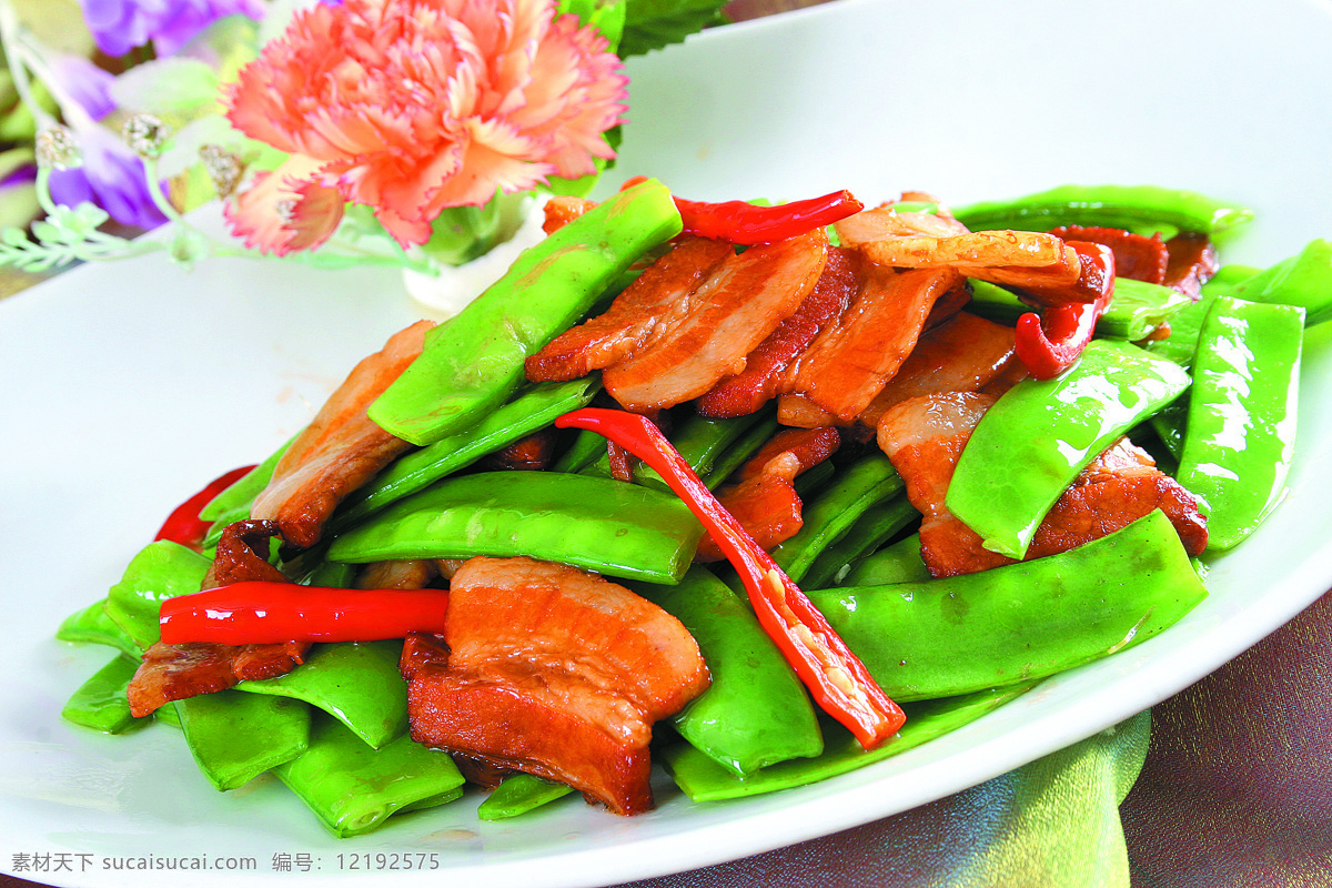 咸肉炒荷兰豆 豆子 小炒荷兰豆 美味荷兰豆 素菜 田园菜 猪肉类 家常菜 豆类 小炒 镇店招牌菜 高清菜摄影 餐饮美食 传统美食