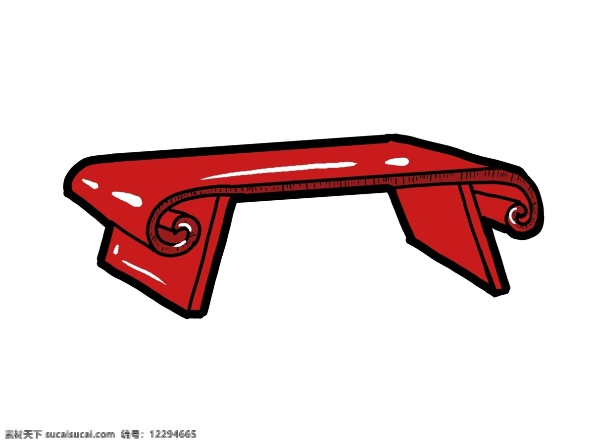 手绘 红色 桌子 插画 手绘桌子 卡通桌子 中国风 中式桌子 红木桌子 红色桌子 古典桌子插画 古代桌子 实木桌子