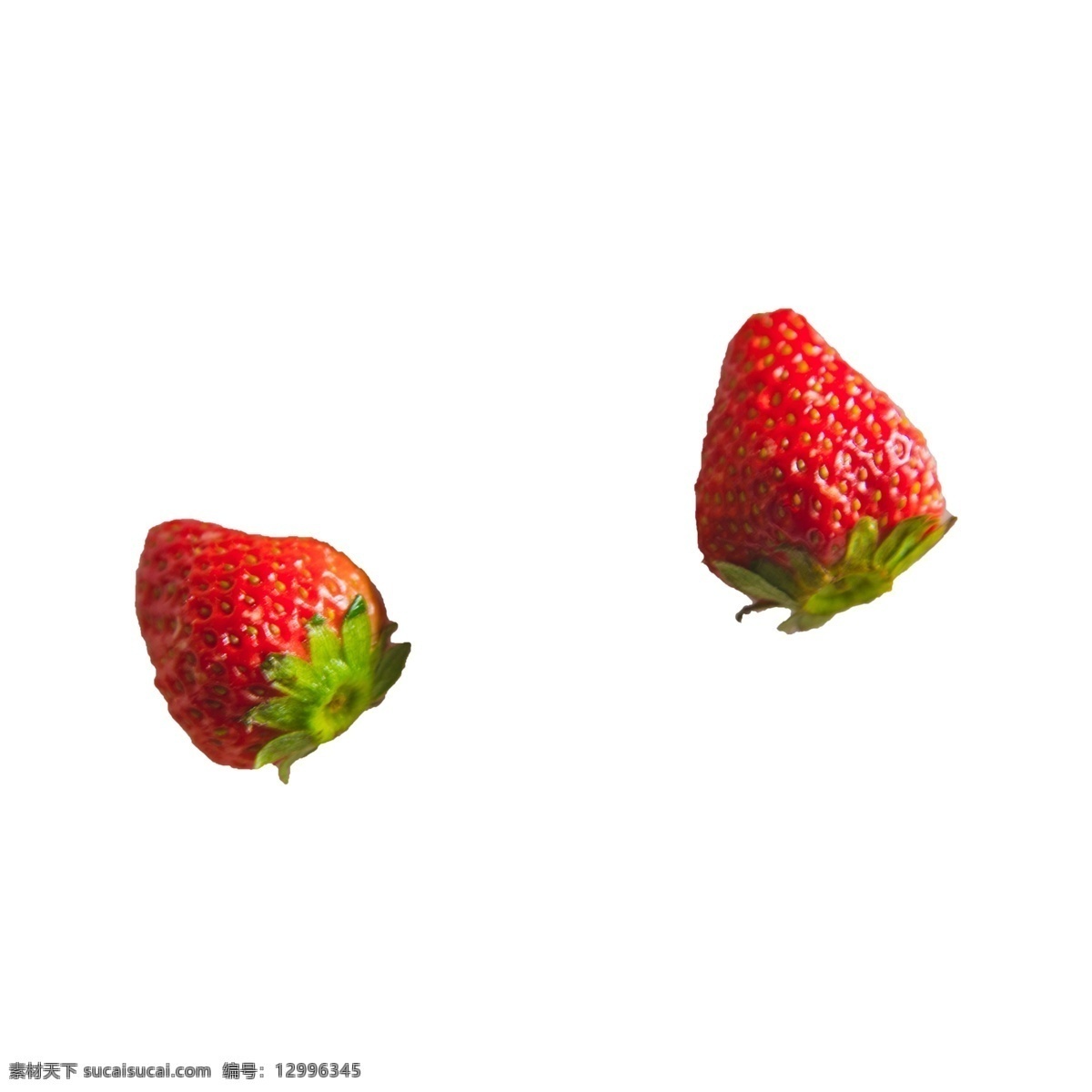 两 颗 草莓 实拍 免 抠 两颗草莓 营养 水果 新鲜 食物 实物拍摄 摆拍 红颜大草莓 奶油草莓 绿叶 植物 叶子