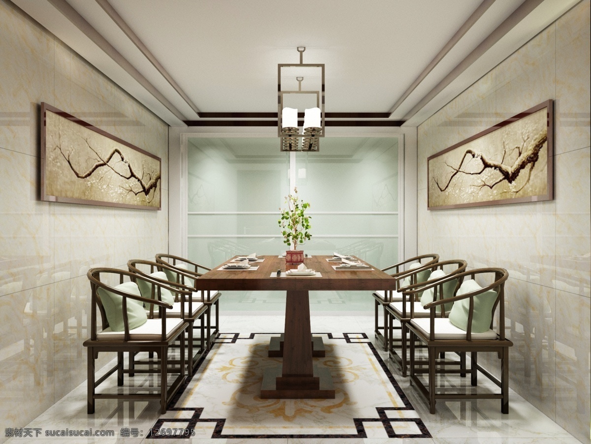 中式 风格 效果图 餐厅 高清 中式风格 时尚