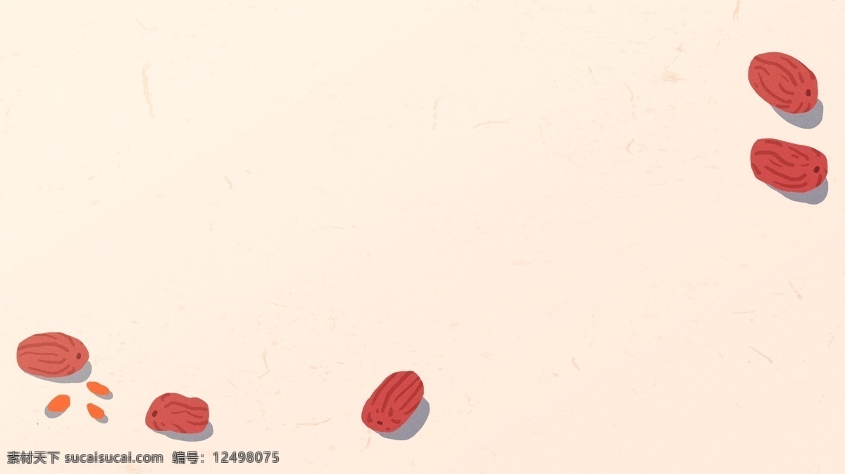 红枣 枸杞 甜品 海报 背景 甜点 美食 背景模板