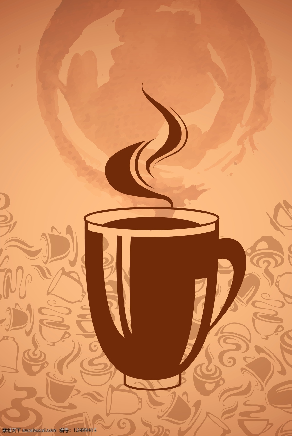 茶 底纹图片 欧式底纹 咖啡 花纹 装饰画 插画