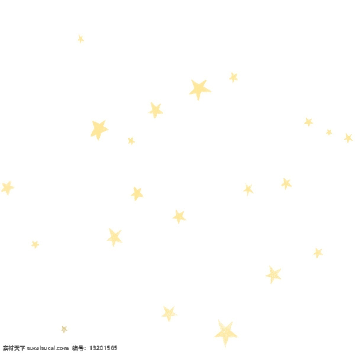 发光 黄色 小星星 五角星