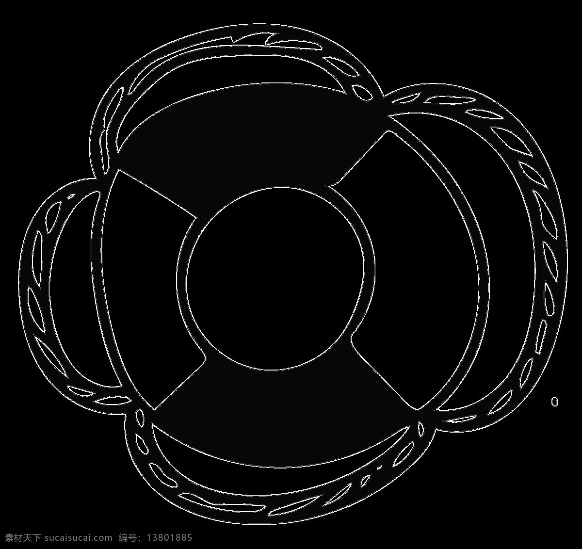 黑白 救生圈 卡通 透明 水彩 免扣 手绘 透明素材 装饰 设计素材 淘宝素材 海报设计装饰 装饰图案