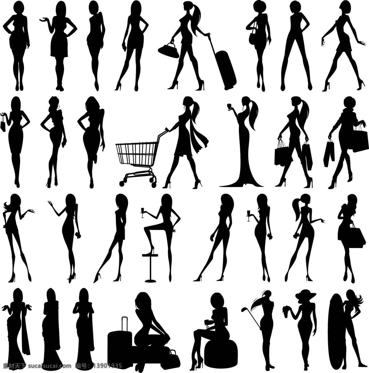 女性剪影 女孩 少女剪影 人物轮廓 购物 苗条身材 矢量人物 女性 女人 少女 人物矢量 身材 苗条 倩影 剪影 pose 跳舞 舞动 造型 姿势 女性矢量 人物剪影 女性造型剪影 女性姿势 人物矢量素材 妇女女性 矢量 女性妇女 人物图库