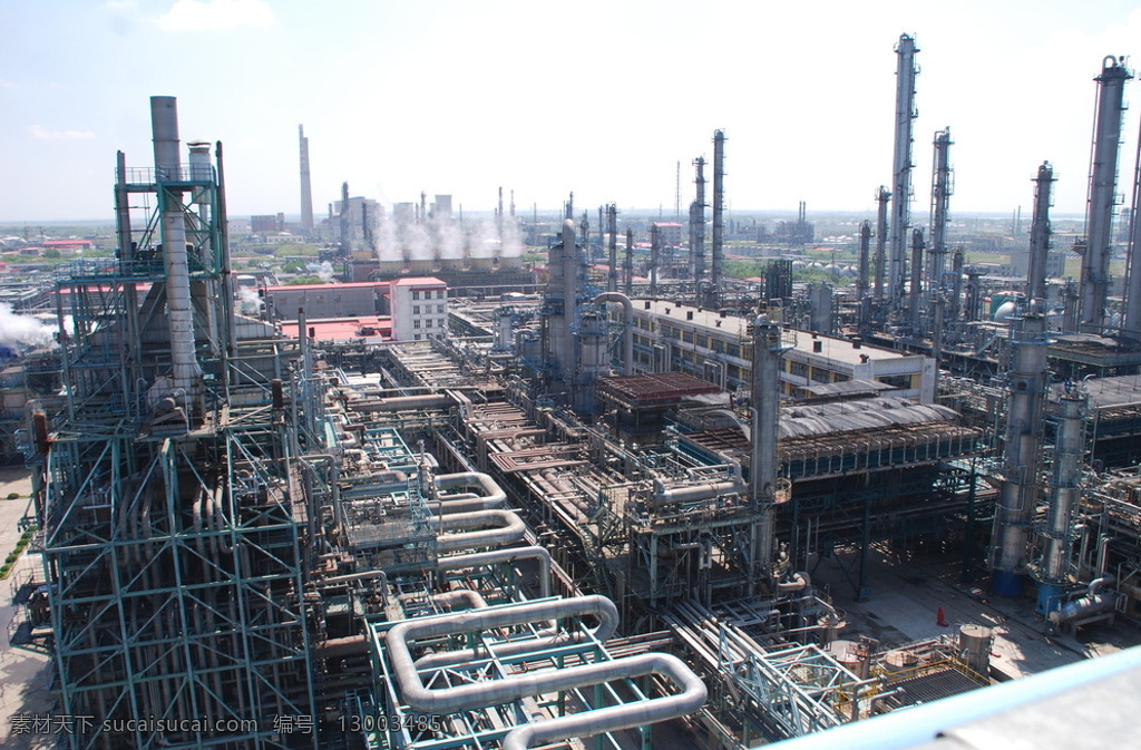 化工乙烯装置 60万吨年 乙烯装置 炼化装置 鸟瞰石 油炼化 乙烯 现代科技 工业生产